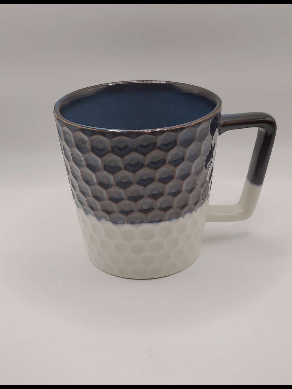 Starbucks Honeycomb⁰ Textured Ceramic Mug in Blue, brown and White.